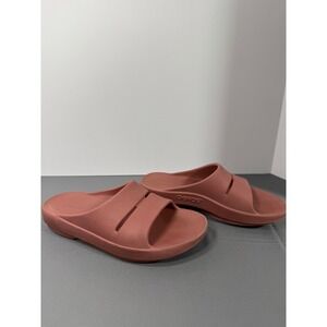 OOFOS OOahh Slide Sandals Rose Pink Size W9 M7